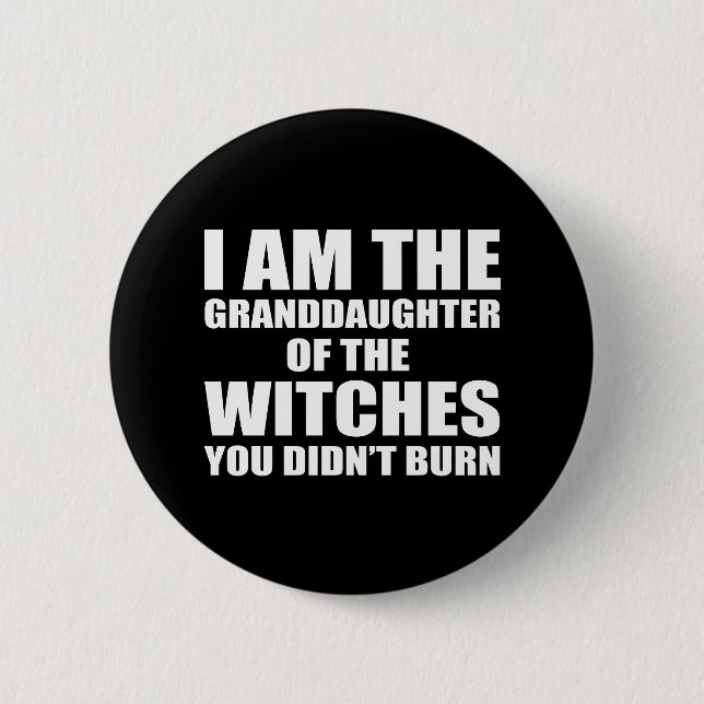 Chapa Redonda De 5 Cm Nieta de las brujas (Anverso)