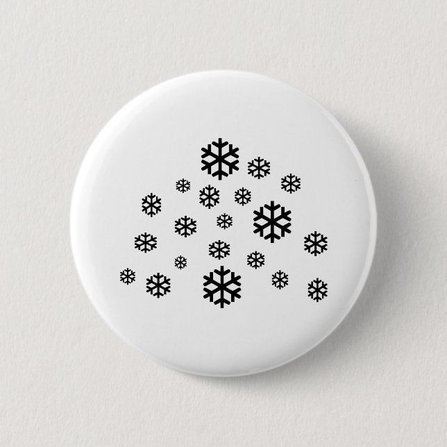 Chapa Redonda De 5 Cm Nieve (Anverso)
