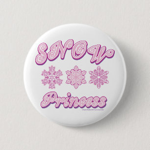 Chapa Redonda De 5 Cm Nieve-princesa-en-oscuridad