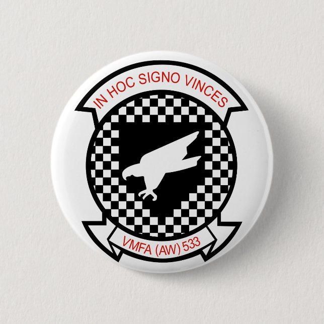 CHAPA REDONDA DE 5 CM NIGHTHAWKS VMFA-533 (Anverso)