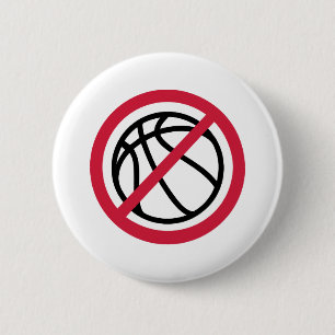 Chapa Redonda De 5 Cm Ningún baloncesto