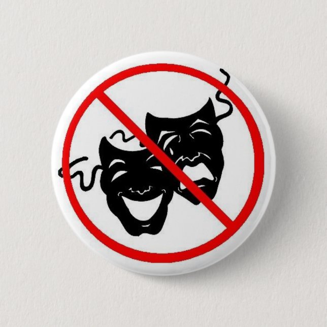 Chapa Redonda De 5 Cm Ningún drama (Anverso)