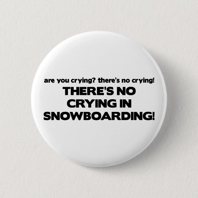 Chapa Redonda De 5 Cm Ningún griterío - snowboard (Anverso)