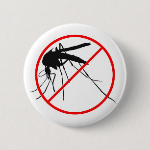 Chapa Redonda De 5 Cm Ningún mosquito