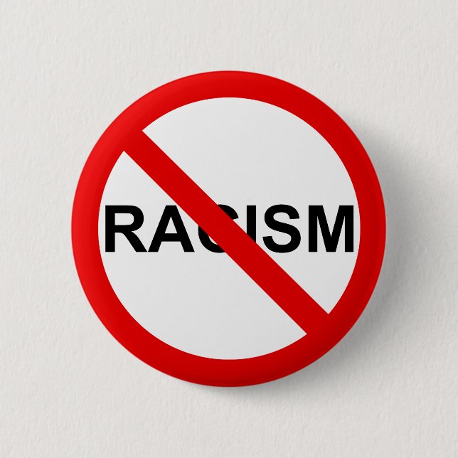 CHAPA REDONDA DE 5 CM NINGÚN RACISMO (Anverso)