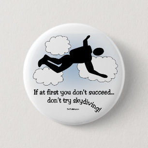Chapa Redonda De 5 Cm Ningún Skydiving