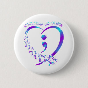 Chapa Redonda De 5 Cm Ninguna historia debería poner fin al apoyo a la c