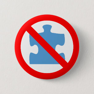 Chapa Redonda De 5 Cm Ningunos botones del rompecabezas