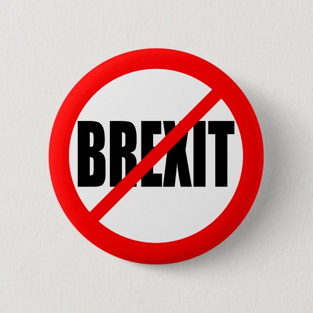 CHAPA REDONDA DE 5 CM "NINGUNOS BREXIT " (Anverso)