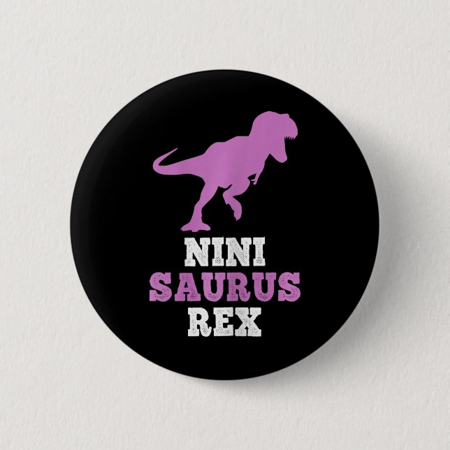 Chapa Redonda De 5 Cm Nini-saurus Rex Dino Dinosaurio Ninisaurus Diverti (Anverso)