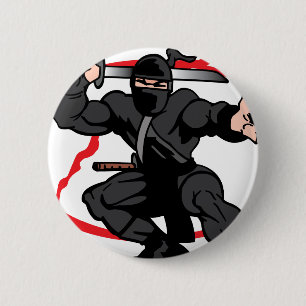 Chapa Redonda De 5 Cm Ninja