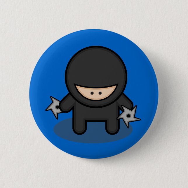 Chapa Redonda De 5 Cm Ninja Skillz (Anverso)