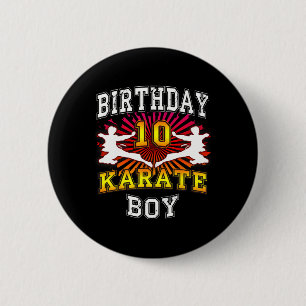 Chapa Redonda De 5 Cm Niño de 10 años - Karate, hijo de 10 años