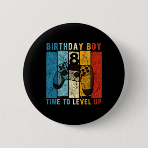 Chapa Redonda De 5 Cm Niño de Cumpleaños de Año 8 Veces para Nivelar 8 A