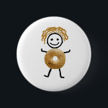 Chapa Redonda De 5 Cm Niño del panecillo<br><div class="desc">La camiseta más linda del panecillo para su regalo judío</div>