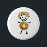 Chapa Redonda De 5 Cm Niño del panecillo<br><div class="desc">La camiseta más linda del panecillo para su regalo judío</div>