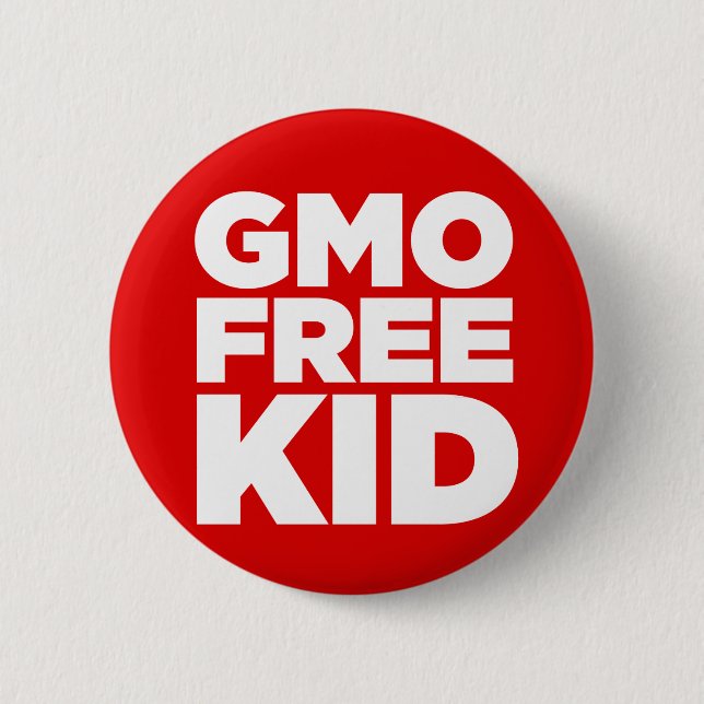 CHAPA REDONDA DE 5 CM NIÑO LIBRE DE GMO (ROJO) (Anverso)