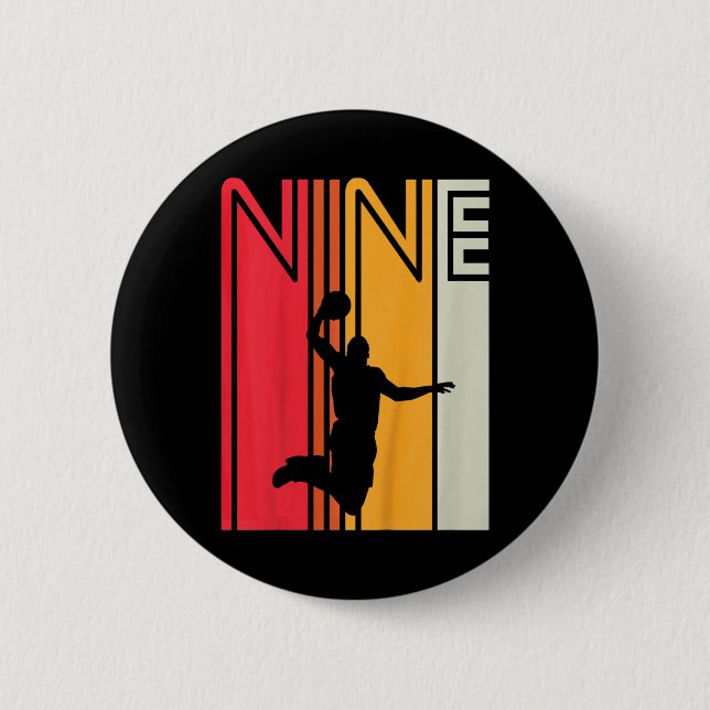 Chapa Redonda De 5 Cm Niños 9 años Ret de 9 años (Anverso)