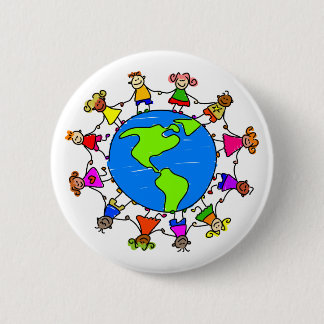 Chapa Redonda De 5 Cm Niños americanos