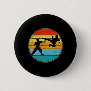Chapa Redonda De 5 Cm Niños de Karate vintage luchadores de artes marcia