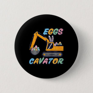 Chapa Redonda De 5 Cm Niños Excavadora de Pascua Huevos Cavator Construc