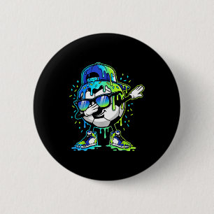 Chapa Redonda De 5 Cm Niños Fútbol Sprinkles Helado Dabbing Goteo Chicos