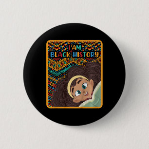 Chapa Redonda De 5 Cm Niños Mes de la Historia Afroamericana Amor Afroam