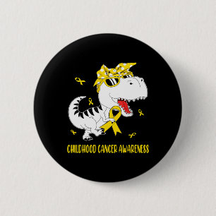 Chapa Redonda De 5 Cm Niños pequeños con dinosaurios