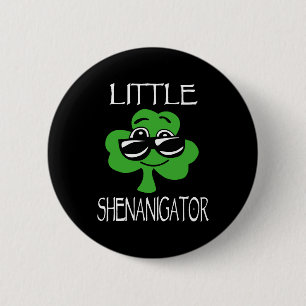 Chapa Redonda De 5 Cm Niños Shenanigator St Patricks Day Shenanigans Boy