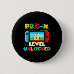 Chapa Redonda De 5 Cm Niños Varones Jugadores De Videojuegos Nivel Pre-k