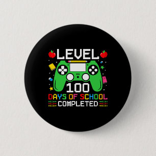 Chapa Redonda De 5 Cm Nivel 100 Días Escolares Terminado Jugar A Un Niño