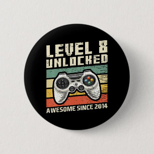 Chapa Redonda De 5 Cm Nivel 8 Desbloqueado Impresionante Video Game 2014