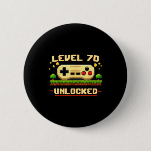 Chapa Redonda De 5 Cm Nivel divertido 70 desbloqueado videojuego cumplea