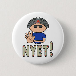 Chapa Redonda De 5 Cm ¡No!