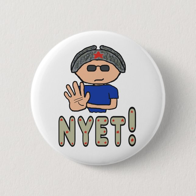 Chapa Redonda De 5 Cm ¡No! (Anverso)