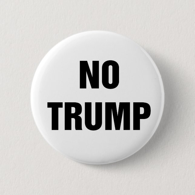 Chapa Redonda De 5 Cm ¡No a Trump! (Anverso)