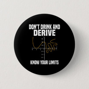 Chapa Redonda De 5 Cm No bebas y derives, conoce tu límite