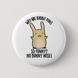 Chapa Redonda De 5 Cm No Bunny Nose Chistes divertidos de conejos