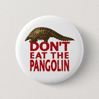 Chapa Redonda De 5 Cm No coma el Pangolin