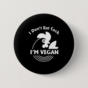 Chapa Redonda De 5 Cm No Como Soy Vegana Camiseta Divertida Vegana