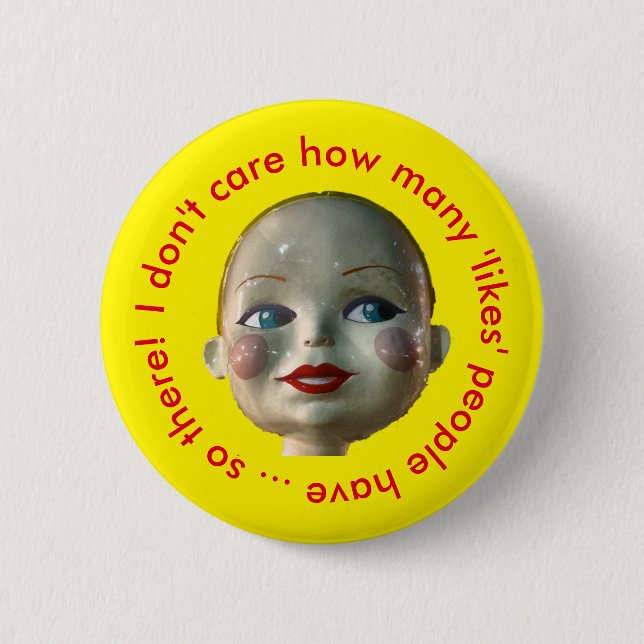 Chapa Redonda De 5 Cm No cuido cuántos "tiene gusto" de gente tienen (Anverso)