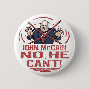 Chapa Redonda De 5 Cm No, él no puede