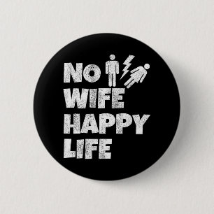 Chapa Redonda De 5 Cm No Esposa Feliz Vida Esposas Novia Novio Matrimoni