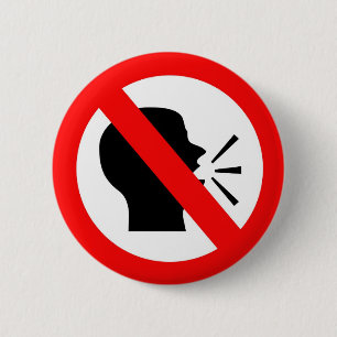 Chapa Redonda De 5 Cm No hable