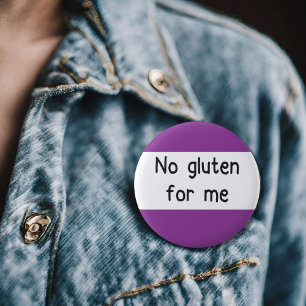 Chapa Redonda De 5 Cm No hay gluten para mí sin gluten de alfileres