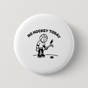 Chapa Redonda De 5 Cm No Hockey Hoy Divertido Para Un Jugador De Hockey 