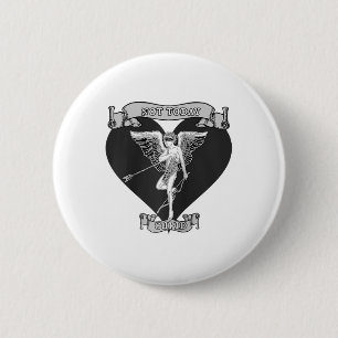 Chapa Redonda De 5 Cm No Hoy La Flecha Cupido Shot Tattoo Estilo Gris An