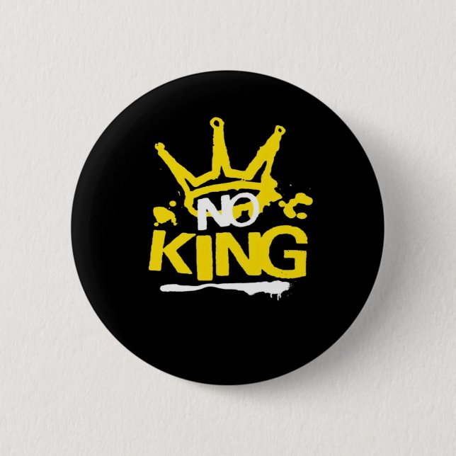 Chapa Redonda De 5 Cm No King Minimal Clean (Anverso)
