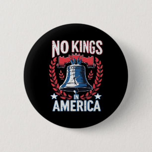 Chapa Redonda De 5 Cm No Kings In America Diseño Clásico Artístico Gráfi