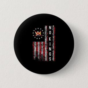 Chapa Redonda De 5 Cm No Kings In America Minimal Clean